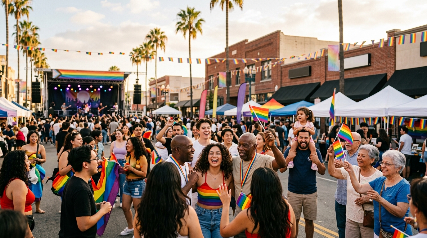Downey Pride 2026 festival in Downtown Downey