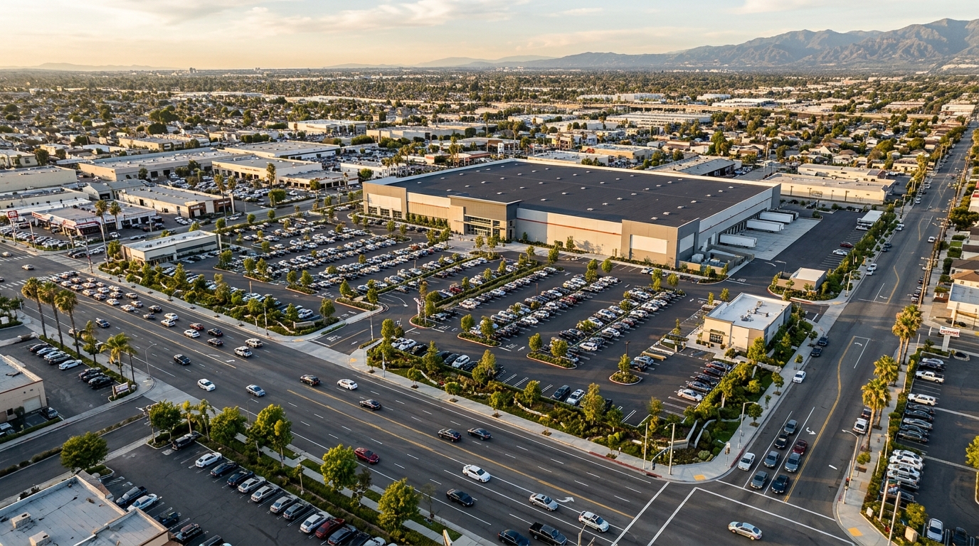 Planned Costco development site on Firestone Boulevard in Downey